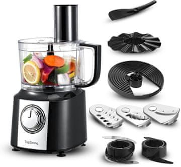 slomart TopStrong kuhinjski multipraktik, 800W, 2L posoda, sekljalnik