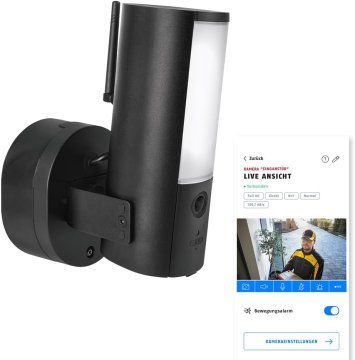 ABUS ABUS WLAN zunanja kamera s svetilko (PPIC46520) - pametna, s PIR
