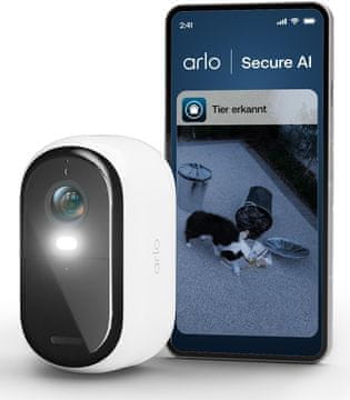 Arlo Arlo Essential 2 2K nadzorna kamera za zunanjo uporabo, Akku, WiFi, barvna nočna slika