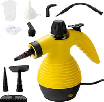 slomart FANTASK ročni parni čistilnik, 1050W, 3 bar, s 9 dodatki