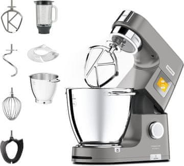 Kenwood Kenwood Titanium Chef Patissier XL KWL90.034SI kuhinjski robot, 7 L posoda, tehtnica, grelna funkcija