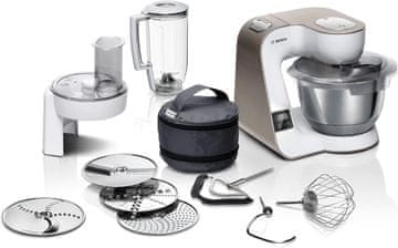 Bosch Bosch Serie 4 kuhinjski robot, vgrajena tehtnica, 1,25 L mešalnik, 3,9 L posoda