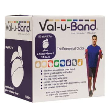 slomart Cando Gymnastični trak (Val-u-Band) - 45 m, sliva (težka)