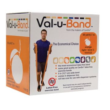 slomart Cando Gymnastični trak (latex-free) - 45 m, oranžna (zelo lahka)