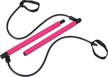 slomart Relaxdays Pilates palica z vadbenimi trakovi - celotno telo