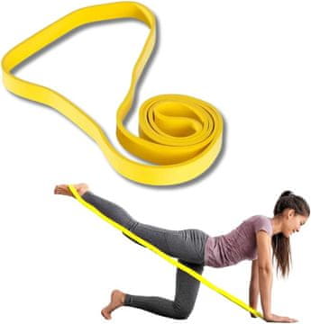 slomart FFitness uporni trak za jogo, pilates in trening moči (2-7 kg) - rumen