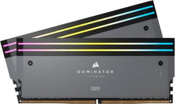 Corsair Corsair Dominator Titanium RGB DDR5 RAM 32GB (2x16GB) 6000MHz CL30 za AMD/Intel