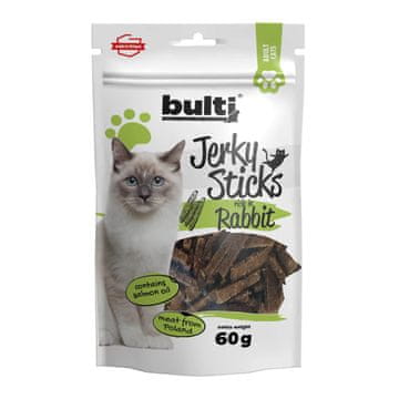 INDIANA JERKY BTU BULTI Jerky Sticks z zajcem - priboljški za mačke 60g
