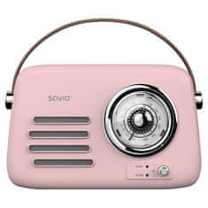 SAVIO SAVIO RS-03 Prenosni radio, roza, MP3 predvajanje