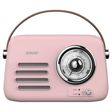 SAVIO SAVIO RS-03 Prenosni radio, roza, MP3 predvajanje