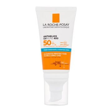 La Roche Posay Anthelios UVMUNE 400 Hydrating Cream SPF50+ prozorna, neodišavljena in vodoodporna krema za zaščito pred soncem za občutljivo kožo 50 ml unisex