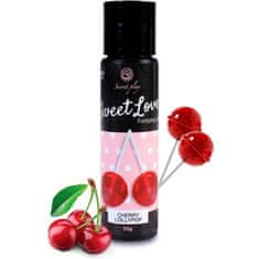 Secret Play LUBRIKANT Secret Play Sweet Love Cherry Lollipop - na vodni osnovi, z okusom, češnja, oralni seks