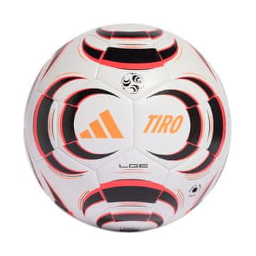 slomart Nogometna žoga adidas Tiro League KA5263, bela/črna/oranžna, velikost 4