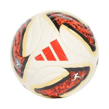 slomart adidas Bundesliga Torfabrik Pro Nogometna žoga Gold-White-Orange (Velikost 5)