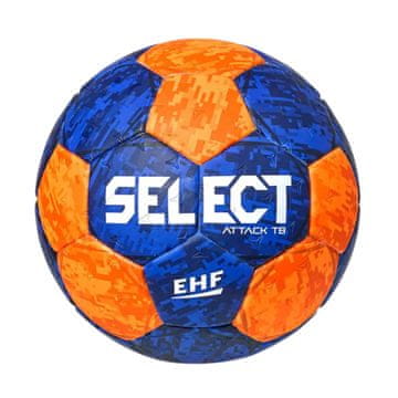 slomart Select Attack TB v22 EHF Rokometna žoga Orange-Blue (Velikost 0)