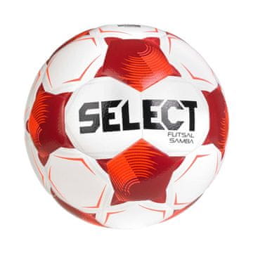 slomart Select Futsal Samba v26 FIFA Basic Nogometna žoga White-Red (Velikost 4)