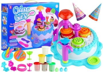 slomart LEAN TOYS Modelirna masa Ciastolina, rojstnodnevni set, 6 barv