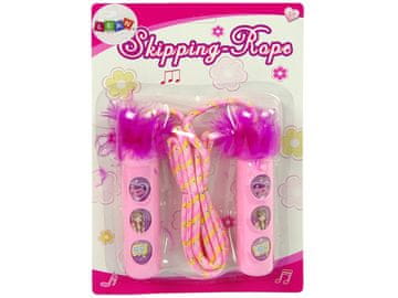 slomart LEAN TOYS Princeskina vijača s kitom - roza
