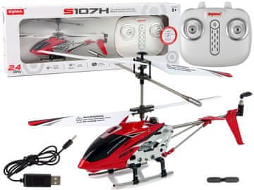 Syma LEAN TOYS Helikopter SYMA S107H R/C 2.4G - rdeči