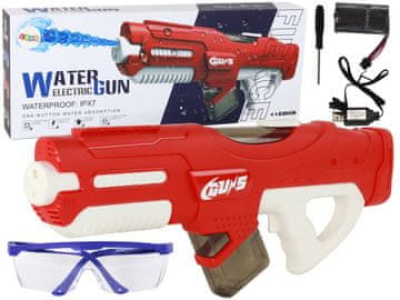 slomart LEAN TOYS Velik vodni top, rdeč, 750ml, z očali