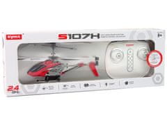 SYMA S107H 2.4G daljinsko voden helikopter, rdeč