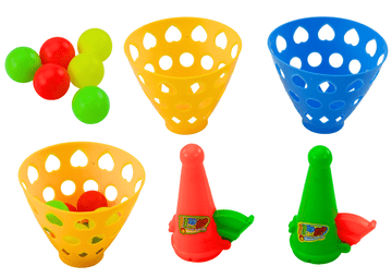 slomart LEAN TOYS Igra z lovilci žog in izmetačem, komplet