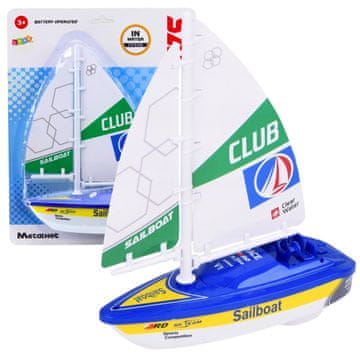 slomart LEAN TOYS Vodna jadranica na baterije z ventinatorskim pogonom, modra