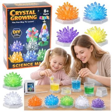 slomart LEAN TOYS Kreativni laboratorijski set DIY: gojenje kristalov