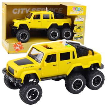 slomart LEAN TOYS Terensko vozilo 6x6, frikcijski pogon, luči, zvoki