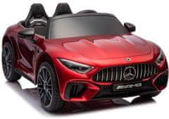 AUTONA LEAN CARS Mercedes AMG SL63 Akumulatorski avto, rdeč lakiran