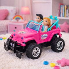 slomart LEAN TOYS RC Terenski Avto z Lutkami, Rdeč, 1:16