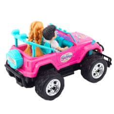 slomart LEAN TOYS RC Terenski Avto z Lutkami, Rdeč, 1:16
