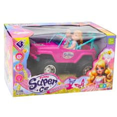 slomart LEAN TOYS RC Terenski Avto z Lutkami, Rdeč, 1:16