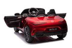 AUTONA LEAN CARS Mercedes AMG SL63 Akumulatorski avto, rdeč lakiran