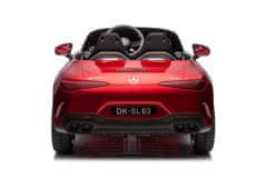 AUTONA LEAN CARS Mercedes AMG SL63 Akumulatorski avto, rdeč lakiran