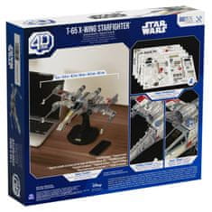 Spin Master 4D sestavljanka Star Wars T-65 X-Wing, model lovca