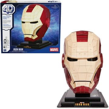 Spin Master 4D sestavljanka Marvel – čelada Iron Mana