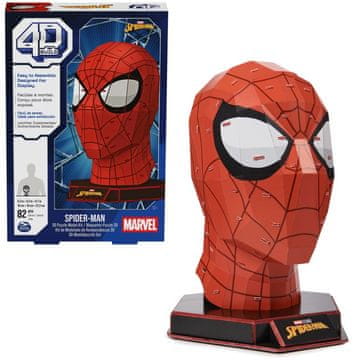 Spin Master 4D sestavljanka Spider-Man – 82 kosov z razstavnim stojalom