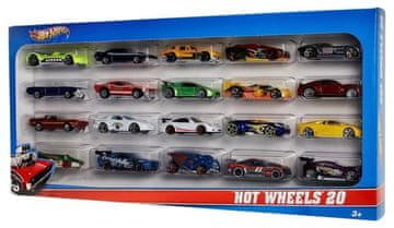 Mattel Hot Wheels komplet 20 avtomobilčkov v merilu 1:64