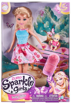 Alltoys Lutka Sparkle Girlz varuška, 28 cm, z dodatki