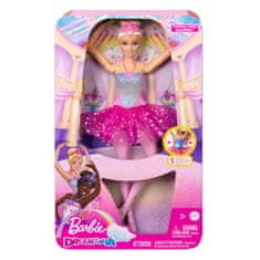 Mattel Barbie svetleča čarobna balerina z rožnatim krilcem