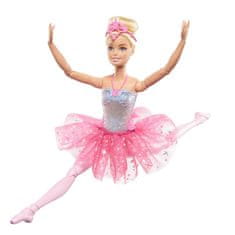 Mattel Barbie svetleča čarobna balerina z rožnatim krilcem