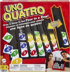 Mattel UNO Quatro – družabna igra štiri v vrsto, od 7 let