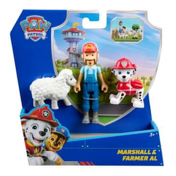 Spin Master Tačke na patrulji – komplet 3 figur: Marshall, kmet Al in ovčka