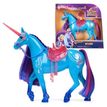 Spin Master Unicorn Academy – samorog za česanje River, 24 cm