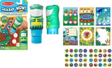 Spin Master Melissa & Doug Sticker WOW! dinozaver – 300 ponovno uporabnih nalepk
