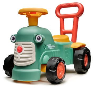 Alltoys Otroški poganjalec – traktor Maurice, temno zelen, z volanom in hupo