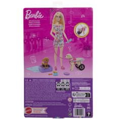 Mattel Barbie lutka in kuža z invalidskim vozičkom – igralni komplet