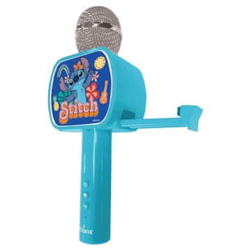 Alltoys Lexibook Stitch brezžični karaoke mikrofon z držalom za telefon