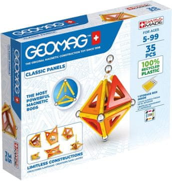 Geomag Geomag Classic Panels magnetna konstrukcijska igrača, 35 kosov